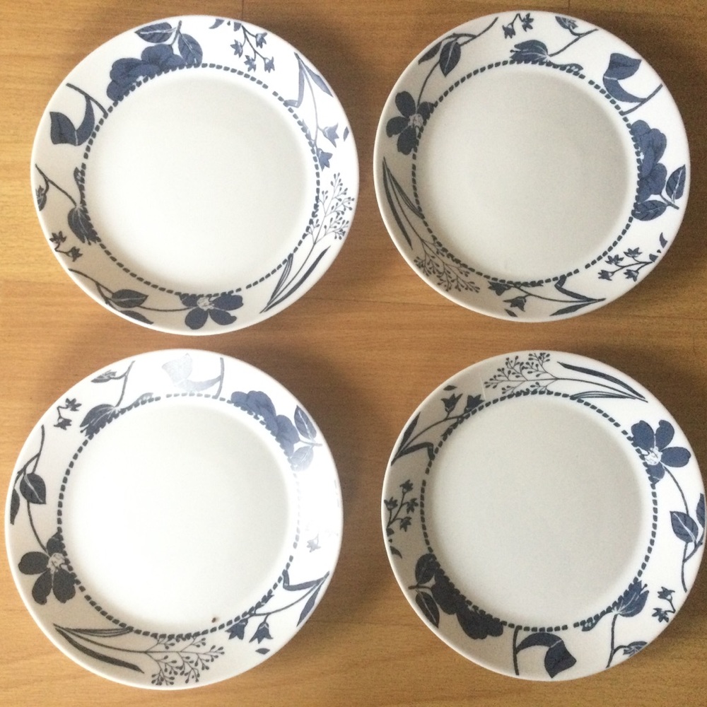 Corelle Everyday Expressions Rutherford Salad Plates Tempered x 4